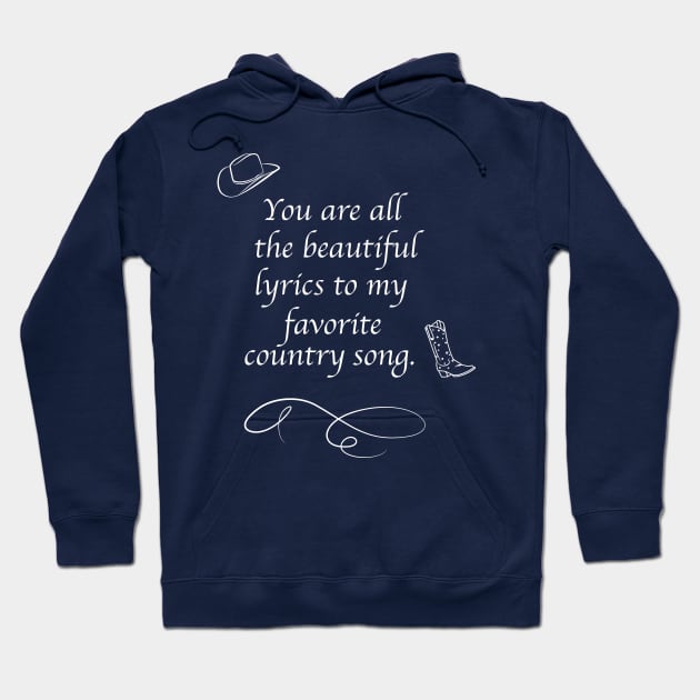 My Country Lyrics Hoodie by Sarah Butler